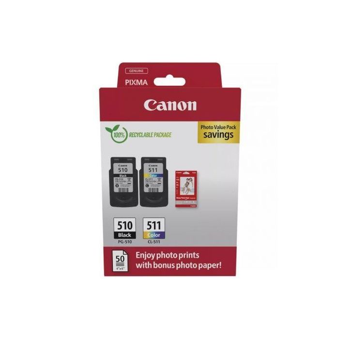 CANON Pack PG510/CL511 Photo Value Pack ECO