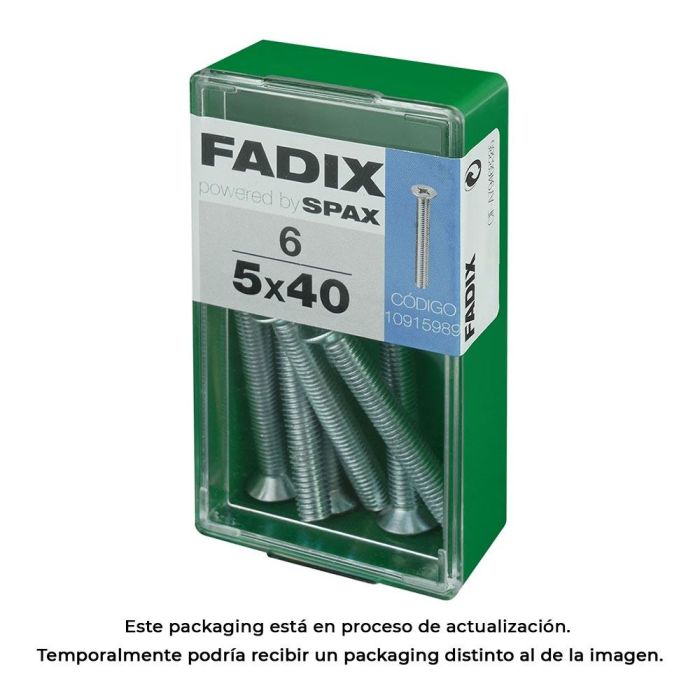 Caja s 6 unid. tornillo metrica cp m 5x40mm fadix