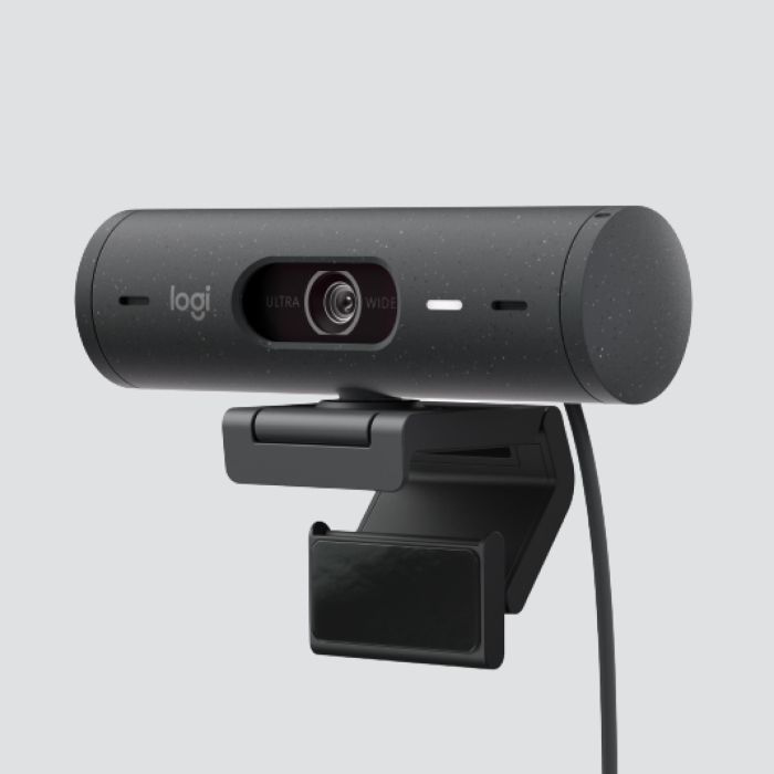 Logitech BRIO 500 Webcam Full HD 1080p 60fps Grafito con Autoenfoque y Corrección de Luz Automática
