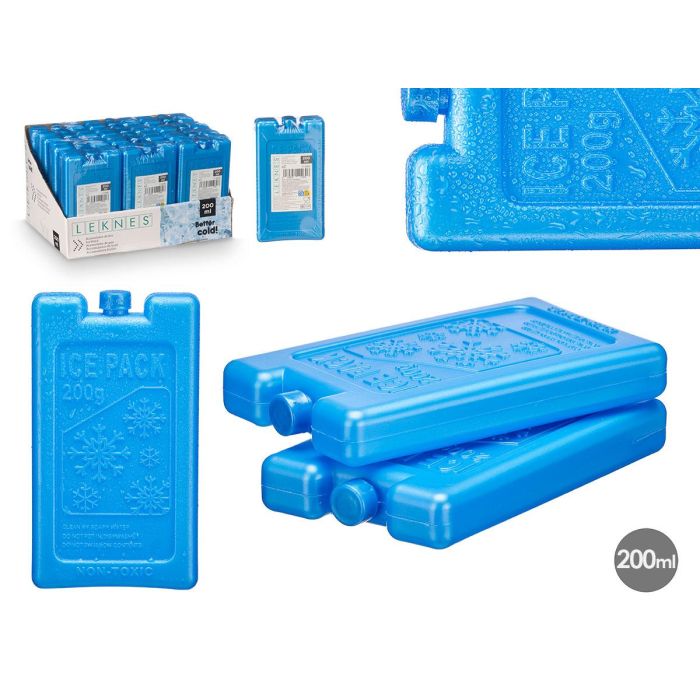 Set 2 Bloques Acumulador Frio 200Ml Leknes 15X2CM (24 Unidades) Set 2 Bloques Acumulador Frio 200Ml Leknes 15X2CM (24 Unidades)