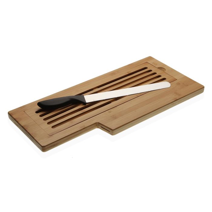 Tabla Pan Con Cuchillo Bambu Versa 23X2CM (2 Unidades) 1 Tabla Pan Con Cuchillo Bambu Versa 23X2CM (2 Unidades) 1