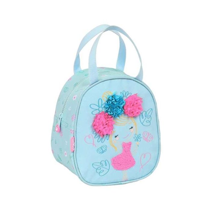 Portameriendas Térmico Glow Lab Cute doll 19 x 22 x 14 cm Azul claro Portameriendas Térmico Glow Lab Cute doll 19 x 22 x 14 cm Azul claro