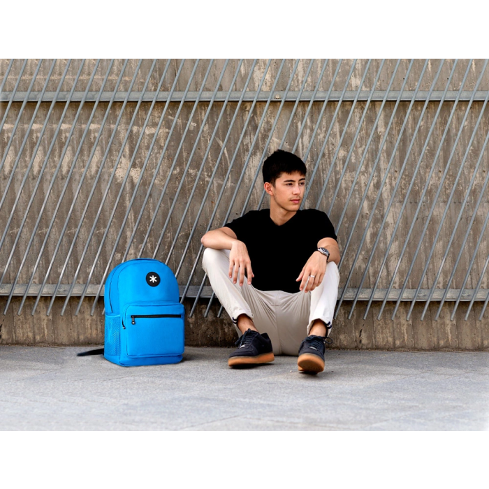 Antartik Mochila Azul con Bolsillo Frontal y Compartimento para Portátil de 15,6/' 320x140x430 mm 13