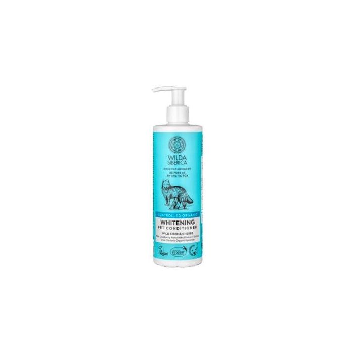 Wilda Veterinaria Acondicionador Pelo Blanco Mascotas 6Udx400Ml, para perros y gatos, con Mora de los Pantanos Polar, ECOCERT, 400ml