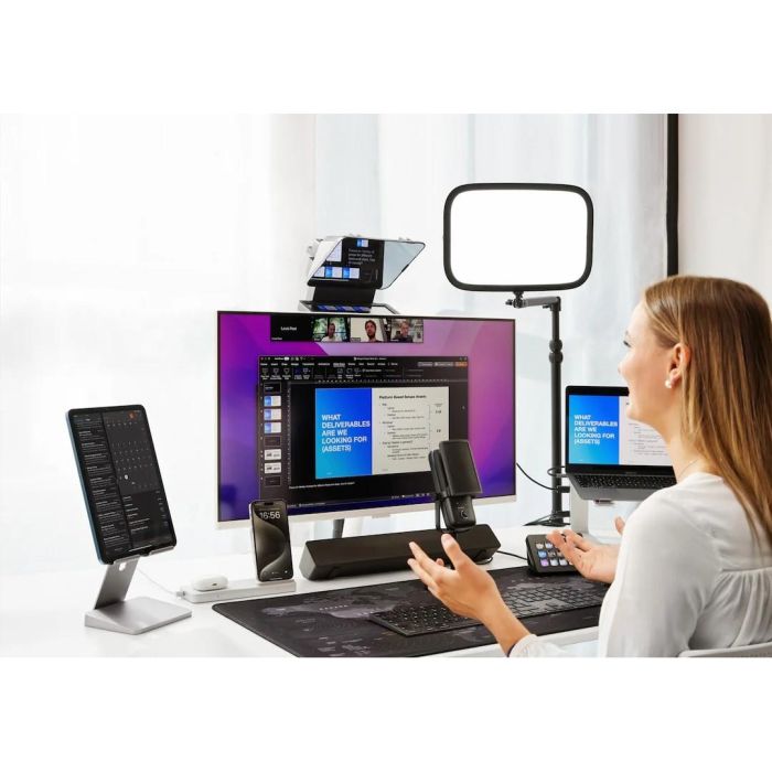 Elgato 10WAD9901 Prompter 9" (22.9 cm) con Pantalla 1024x600 Píxeles para Streaming y Creación de Contenido 4