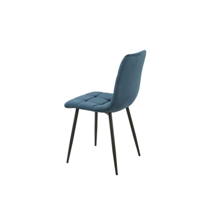 Silla Romimex Azul Terciopelo Metal 45 x 89 x 55 cm 2