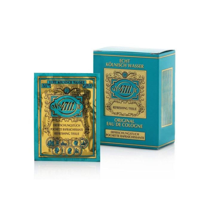 4711 Estuche 10 Toallitas Perfumadas Refrescantes Revitalizantes Original Eau de Cologne Clásica Cítrica Aromática 4711 Estuche 10 Toallitas Perfumadas Refrescantes Revitalizantes Original Eau de Cologne Clásica Cítrica Aromática