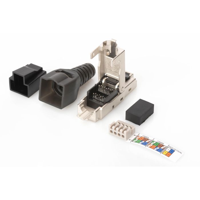 Digitus Conector RJ45 Cat6a Apantallado para Ensamblaje en Campo, Acero Inoxidable, Zinc 3 Digitus Conector RJ45 Cat6a Apantallado para Ensamblaje en Campo, Acero Inoxidable, Zinc 3