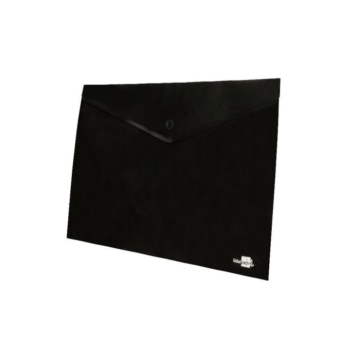 Carpeta Liderpapel Dossier Broche Polipropileno Din A4 Negro Opaco 50 Hojas 3