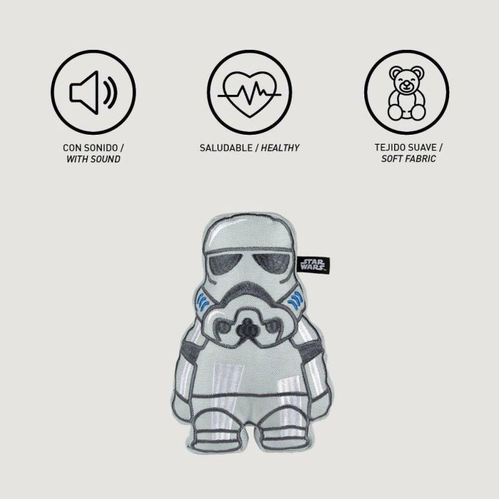 Cerdá Peluche para Perro Star Wars Stormtrooper Gris 6x14x21 cm 8
