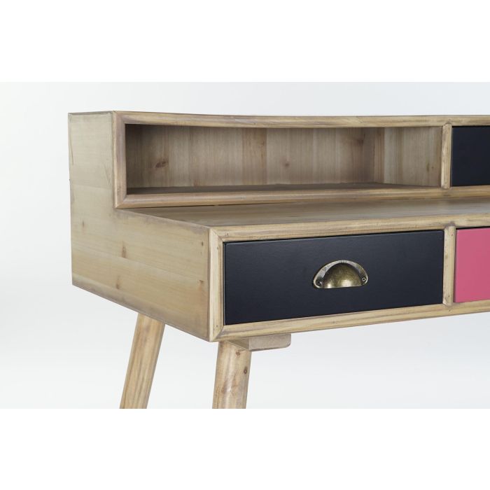 DKD Home Decor Escritorio Scandi Natural Blanco 120 x 50 x 98.5 cm 2