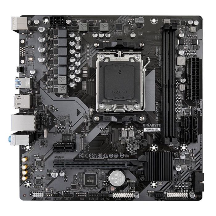 GIGABYTE A620M H placa base AMD A620 Zócalo AM5 micro ATX 1 GIGABYTE A620M H placa base AMD A620 Zócalo AM5 micro ATX 1