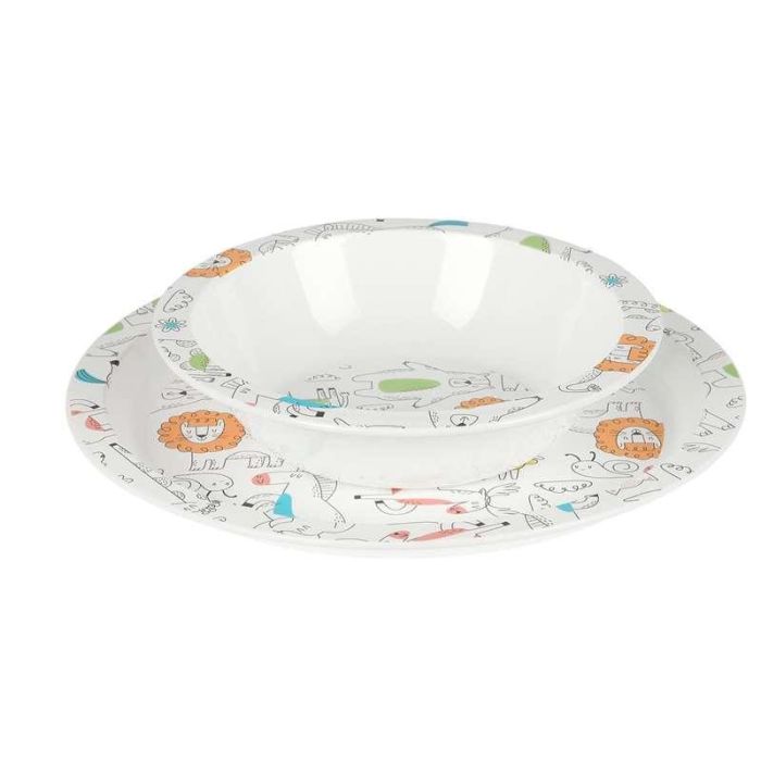 Set de vajilla infantil Safta Zoo Poliéster 26 x 26 x 9 cm 5