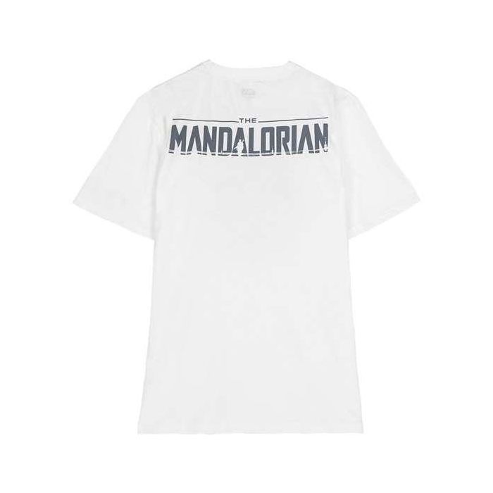 Camiseta de Manga Corta Infantil The Mandalorian Blanco XS 1