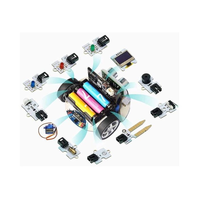 Microbit Robot Coche Cutebot Smart Kit para micro:bit con Sensores de Ultrasonidos, Sigue-líneas y Motores de Alta Velocidad 1 Microbit Robot Coche Cutebot Smart Kit para micro:bit con Sensores de Ultrasonidos, Sigue-líneas y Motores de Alta Velocidad 1