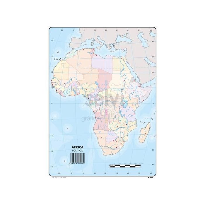 Selvi Mapa Mudo Político De Africa A4 -50U- Selvi Mapa Mudo Político De Africa A4 -50U-