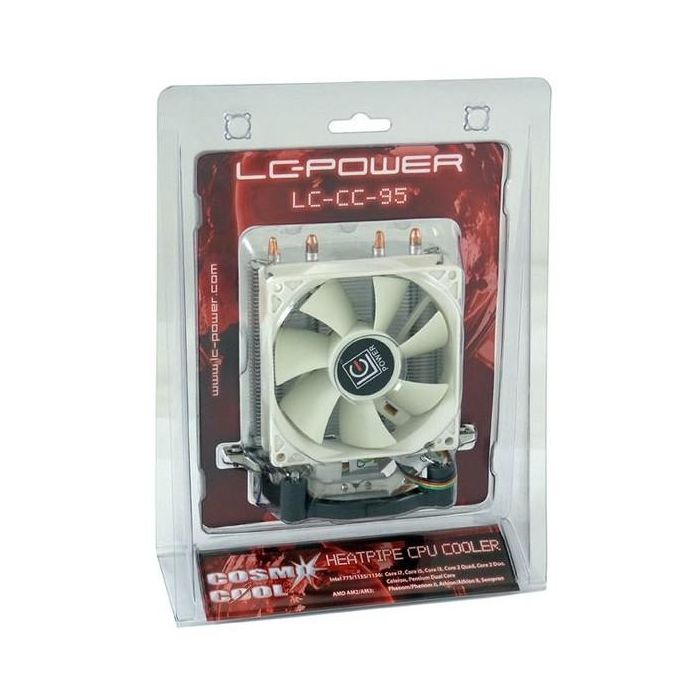 LC-Power LC-CC-95 Cooler Multi Tower para CPU | FMx.AM3/4/5.115x.1700 | Ventilador 9.2cm | TDP 130W 2 LC-Power LC-CC-95 Cooler Multi Tower para CPU | FMx.AM3/4/5.115x.1700 | Ventilador 9.2cm | TDP 130W 2