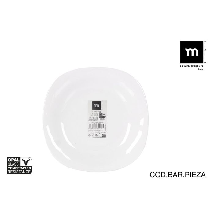 La Mediterranea Plato Postre Opal Palaos 21 cm (48 Unidades) La Mediterranea Plato Postre Opal Palaos 21 cm (48 Unidades)