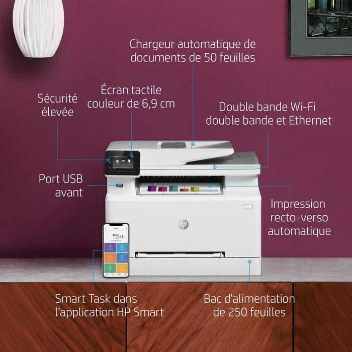 HP M283fdw Color LaserJet Pro MFP Impresora Multifunción Láser Wi-Fi Fax Dúplex A4 22ppm 600x600dpi Pantalla Táctil 2.7" 18 HP M283fdw Color LaserJet Pro MFP Impresora Multifunción Láser Wi-Fi Fax Dúplex A4 22ppm 600x600dpi Pantalla Táctil 2.7" 18