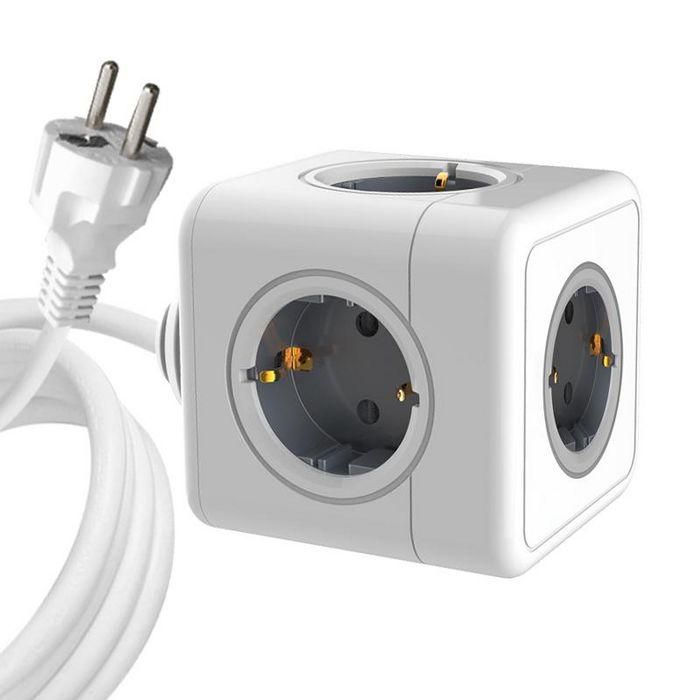 MicroConnect 5 way Schuko power cube with 1,5m cable, White MicroConnect 5 way Schuko power cube with 1,5m cable, White