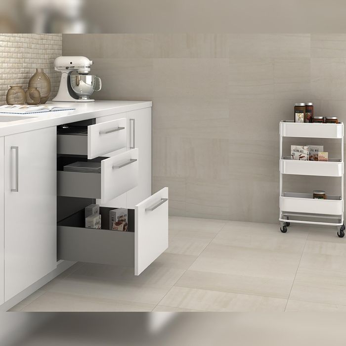 Emuca Cajón exterior Concept 30kg de altura 138mm, profundidad 500mm, Acero, Gris antracita 2 Emuca Cajón exterior Concept 30kg de altura 138mm, profundidad 500mm, Acero, Gris antracita 2