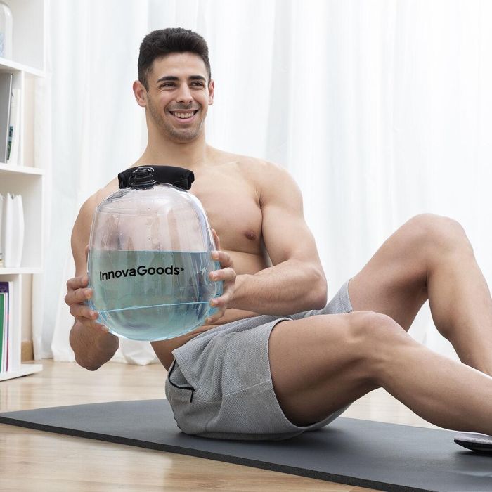 Pesa Rusa de Agua para Entrenamiento Fitness con Guía de Ejercicios Fibell InnovaGoods 12 Pesa Rusa de Agua para Entrenamiento Fitness con Guía de Ejercicios Fibell InnovaGoods 12