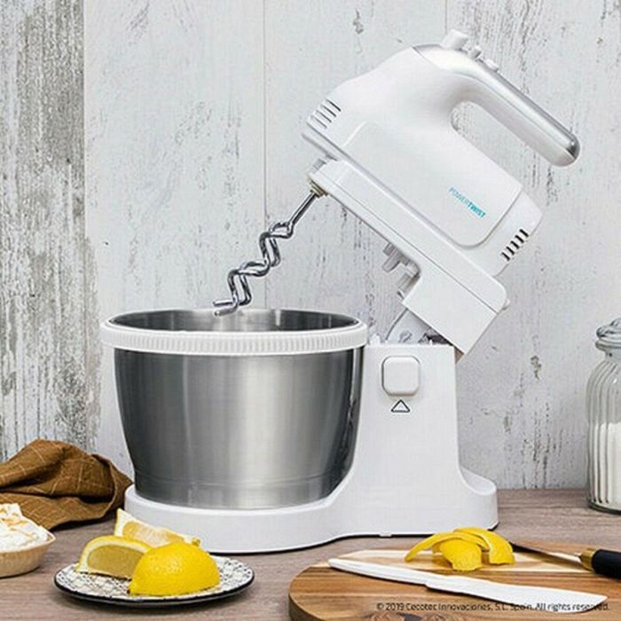Batidora-Amasadora Cecotec PowerTwist Steel 500W 3,5 L Blanco Inox 1 Batidora-Amasadora Cecotec PowerTwist Steel 500W 3,5 L Blanco Inox 1