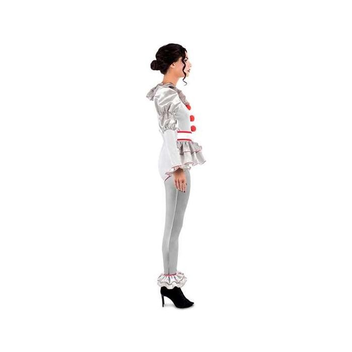 Disfraz payasa siniestra body, medias y tobilleras con volante talla XL 1 Disfraz payasa siniestra body, medias y tobilleras con volante talla XL 1