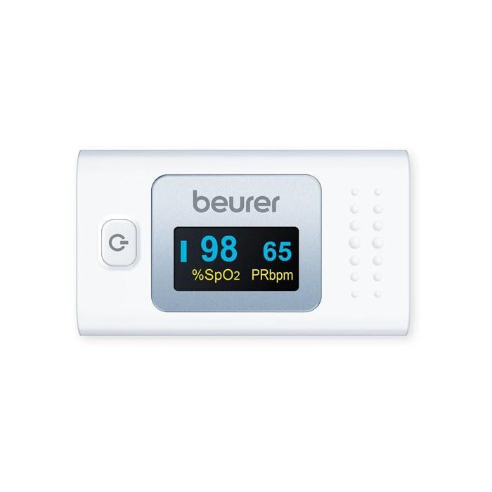 Beurer PO-35 Pulsioxímetro para Medición de SpO2 y Frecuencia Cardiaca, Portátil con Estuche 2