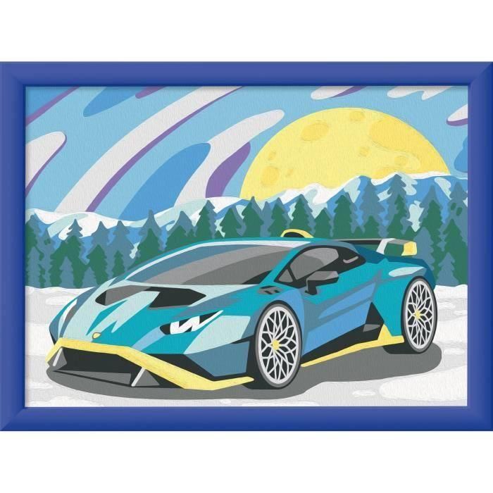Kit de pintura por números CreArt Kids Lamborghini de 18 x 24 cm, Art Number, a partir de 7 años, 25842, Ravensburger 2