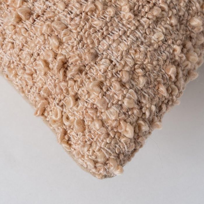 Cojín Marrón Viscosa-Algodón 50 X 50 cm