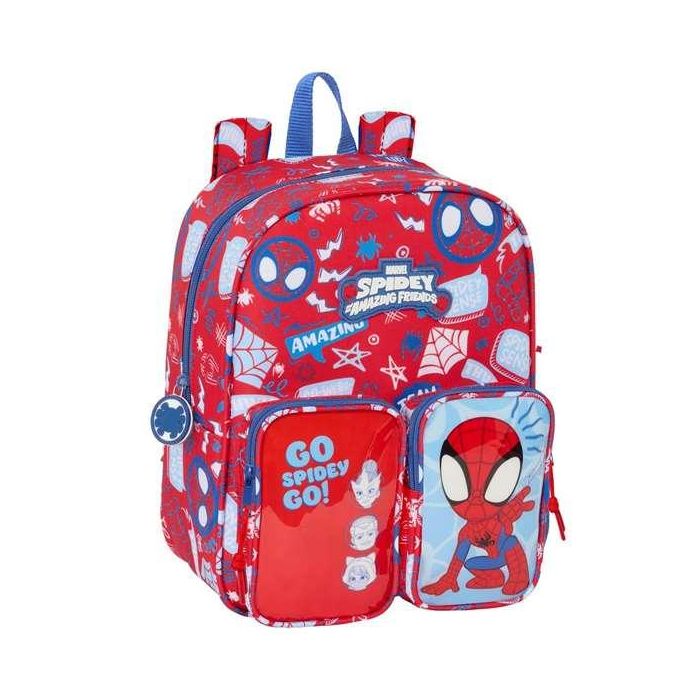 Mochila Safta Guarderia Bolsillos Adaptable A Carro Spidey Rescue 270x220x100 mm Mochila Safta Guarderia Bolsillos Adaptable A Carro Spidey Rescue 270x220x100 mm