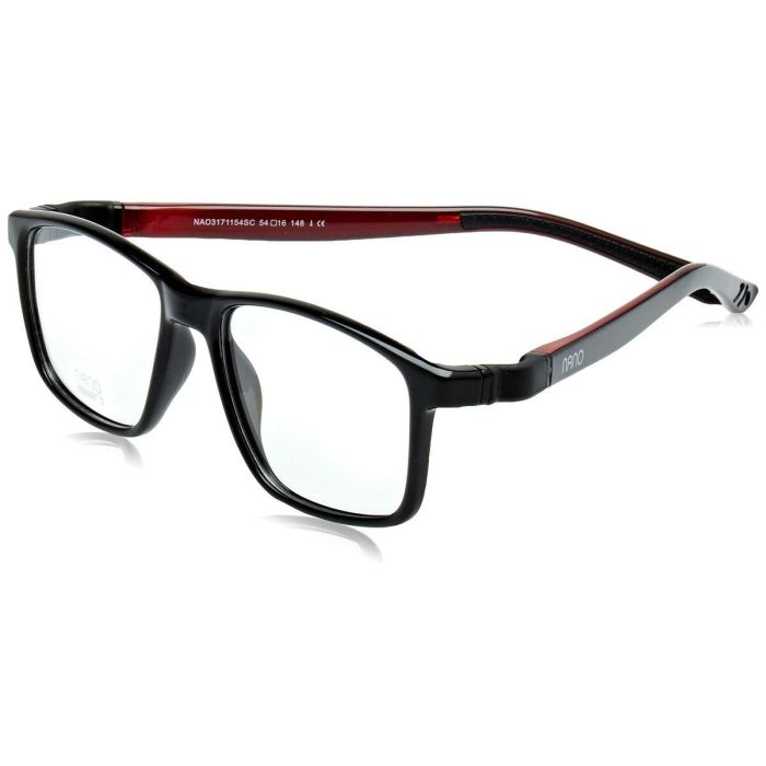 Montura de Gafas Unisex Nanovista NAO3171152SC Negro Rojo