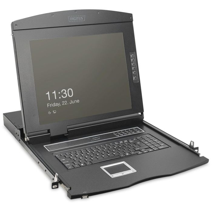 DIGITUS Modulare Konsole 19"HD LCD.8-port VGA KVM Deutsch 0 DIGITUS Modulare Konsole 19"HD LCD.8-port VGA KVM Deutsch 0