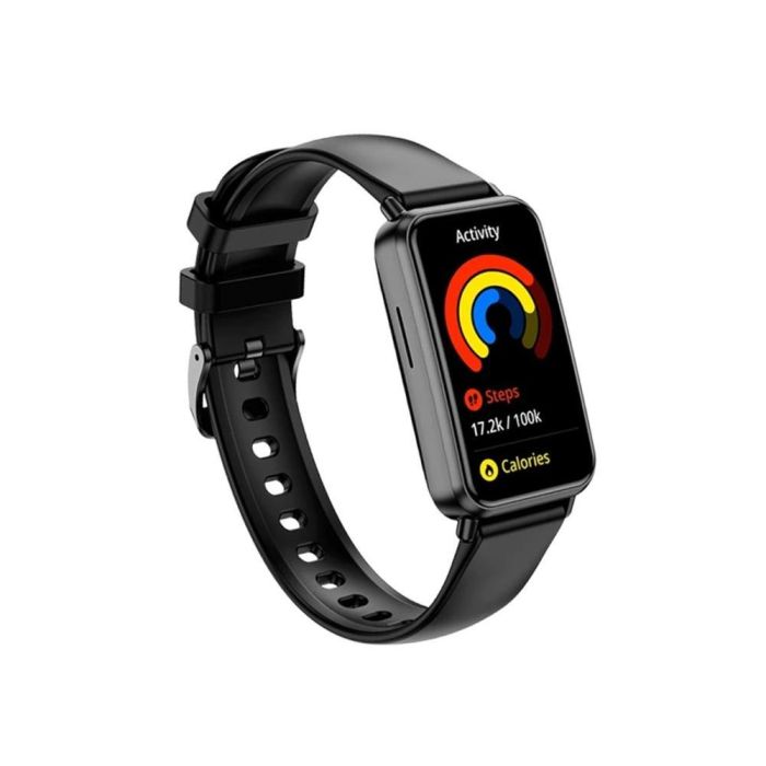 SPC 9654N Smartwatch Duo Fit Negro Oscuro con Llamadas Bluetooth, Frecuencia Cardíaca, Oxímetro, AMOLED 1.47", IP68, 8 Días Batería, 2 Correas