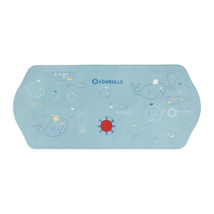 Badabulle Alfombra de Baño Antideslizante XXL 91cm con Indicador de Temperatura Termosensible, 28 Ventosas, Antimoho y Secado Rápido Badabulle Alfombra de Baño Antideslizante XXL 91cm con Indicador de Temperatura Termosensible, 28 Ventosas, Antimoho y Secado Rápido