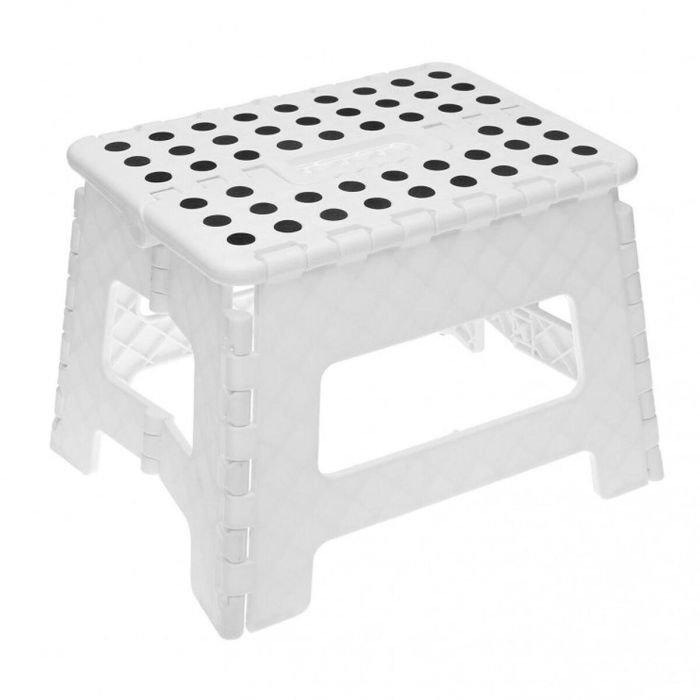 Taburete Plegable Alexandra House Living Blanco 32 x 22 x 25 cm