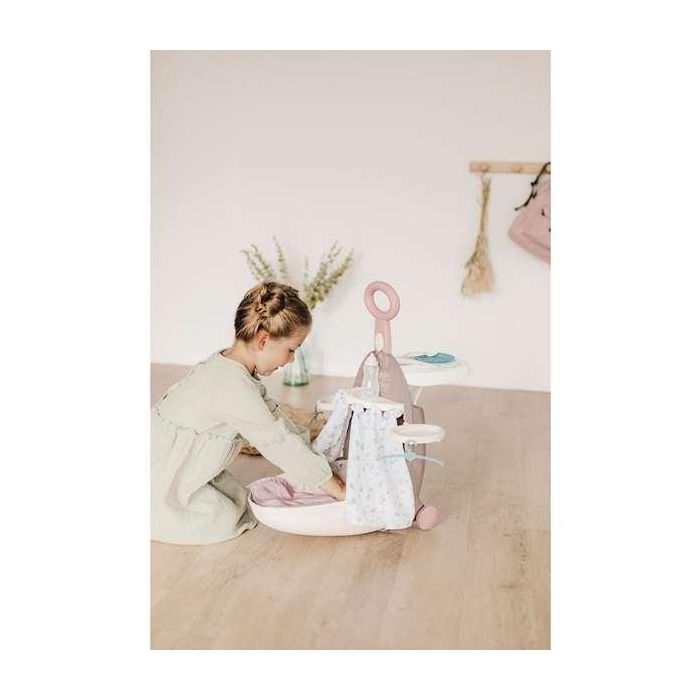 Smoby Trolley Baby Nurse 3 en 1 Maleta, Trona y Cuna para Muñecas hasta 42 cm. 62x25,5x25,5 cm 4