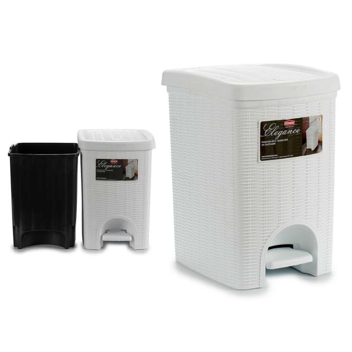 Papelera Elegance Gr Blanca 20L Stefanplast 27X38CM (6 Unidades) Papelera Elegance Gr Blanca 20L Stefanplast 27X38CM (6 Unidades)