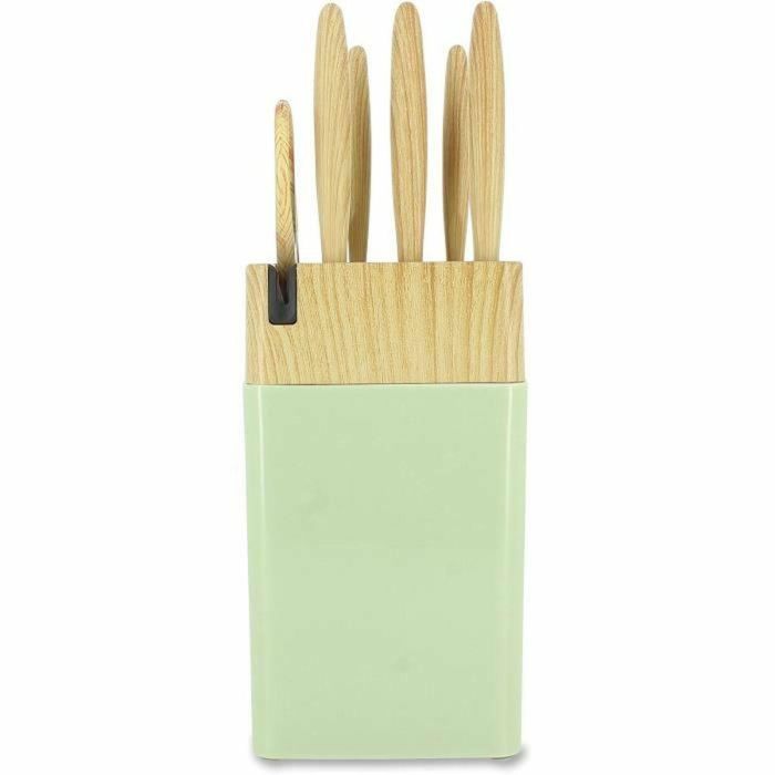 Bloque de cuchillos de 6 piezas - MENASTYL - 5041060 - Hoja de cerámica - Polipropileno - Celadón 2 Bloque de cuchillos de 6 piezas - MENASTYL - 5041060 - Hoja de cerámica - Polipropileno - Celadón 2