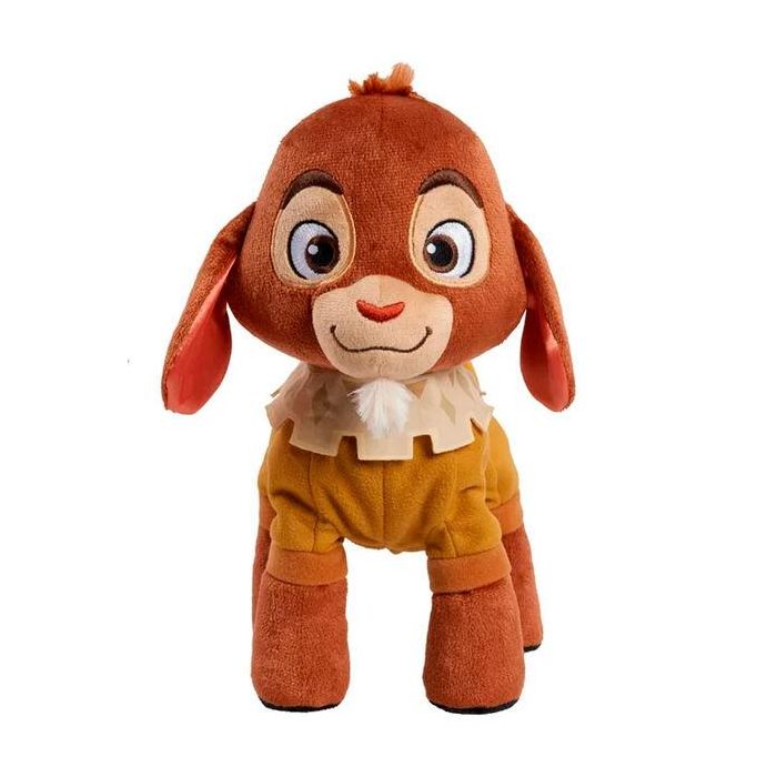 Just Play 10118 Peluche Interactivo Valentino Disney Wish Walk 'n Talk, Se Desmaya, Frases y Sonidos, 28 cm, Español