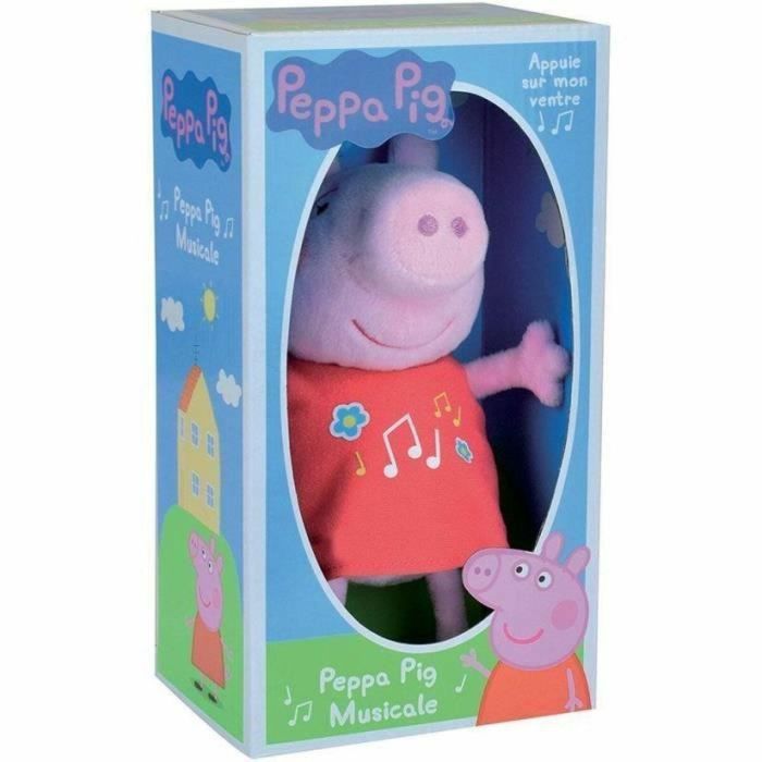 Peppa Pig Peluche Musical Jemini - Muñeco de Felpa Suave de 20 cm con Sonido Original de la Serie 9 Peppa Pig Peluche Musical Jemini - Muñeco de Felpa Suave de 20 cm con Sonido Original de la Serie 9