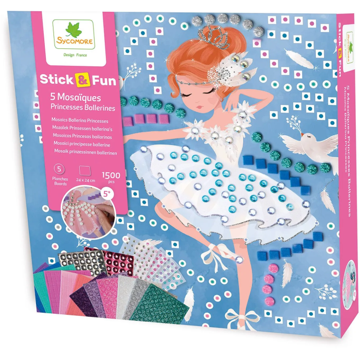 Sycomore Mosaicos Stick'N Fun Princesas Bailarinas AAAOS97251 Edades 5+ 0 Sycomore Mosaicos Stick'N Fun Princesas Bailarinas AAAOS97251 Edades 5+ 0