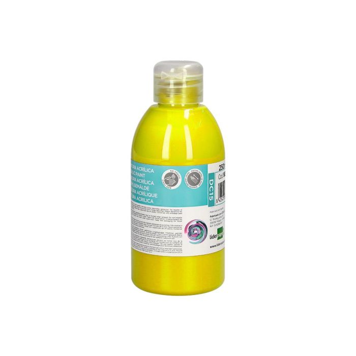 Pintura Acrilica Liderpapel Bote De 250 mL Amarillo 1