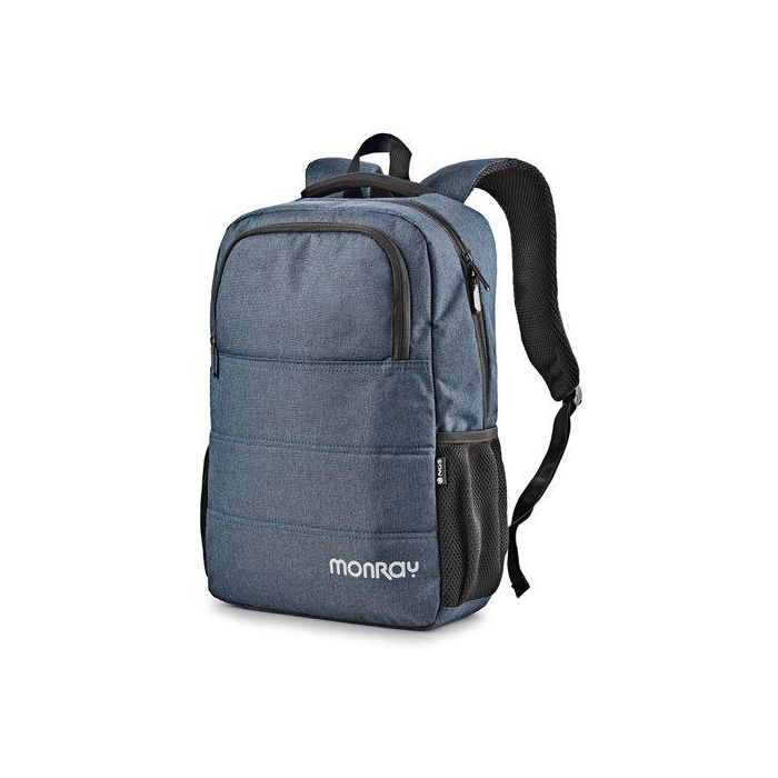 Monray SACKSCHARTER Mochila Protectora para Portátiles 15.6", Gran Capacidad, Resistente Agua y Arañazos, Azul Oscuro Jaspeado