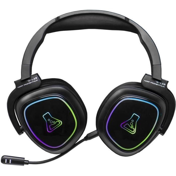 The G-Lab KORP-PROMETHIUM Auriculares para Juegos Inalámbricos Bluetooth Compatibles con PC, PlayStation 4, Xbox One - Negro 2