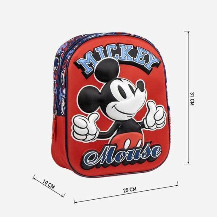 Mochila infantil 3D mickey 25.0 x 31.0 x 10.0 cm 1 Mochila infantil 3D mickey 25.0 x 31.0 x 10.0 cm 1