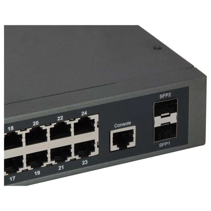 LevelOne GEP-2652 Switch Gestionado 24x PoE+ Gigabit Ethernet Montaje en Rack 370W 2xSFP 2 LevelOne GEP-2652 Switch Gestionado 24x PoE+ Gigabit Ethernet Montaje en Rack 370W 2xSFP 2