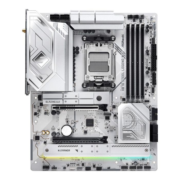 ASRock 90-MXBPJ0-A0UAYZ Placa Base X870 Steel Legend WiFi AMD X870 Zócalo AM5 ATX DDR5 para PC 2