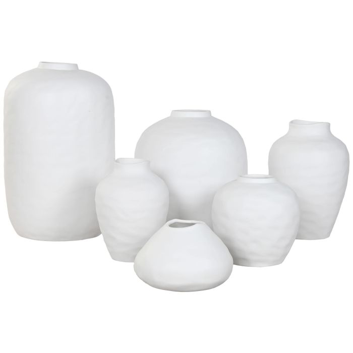 Jarron Urban DKD Home Decor Blanco 26 x 26 x 26 cm 2 Jarron Urban DKD Home Decor Blanco 26 x 26 x 26 cm 2